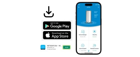 Netgear-Orbi-RBE771-Setup-using-Login-Install-with-Orbi-App